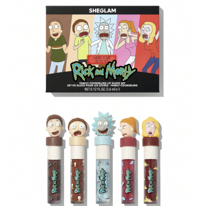 spots Sheglam Rick & Morty совместная макия that Rick Moti Eye Shadow Dip Lip Glum She GLAM