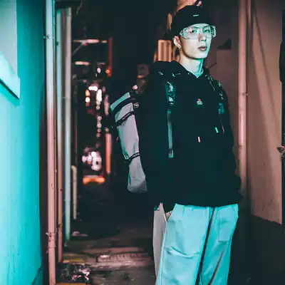 Gicos Industrial times PlayStation hem adjustable solid color for men's and women's same print hooded top