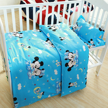Kindergarten cotton quilt cover three-piece six-piece set Xinjiang cotton flower core cartoon pure cotton children nap can be customized
