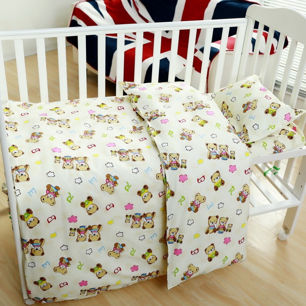 Pure cotton kindergarten bedding three-piece set of six-piece children's quilt suite supports kindergarten customization