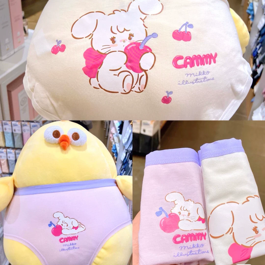 [MINISO MINISO Mikko серия две шт. женские трусы студентки взрослые девушки хлопковые трусы]