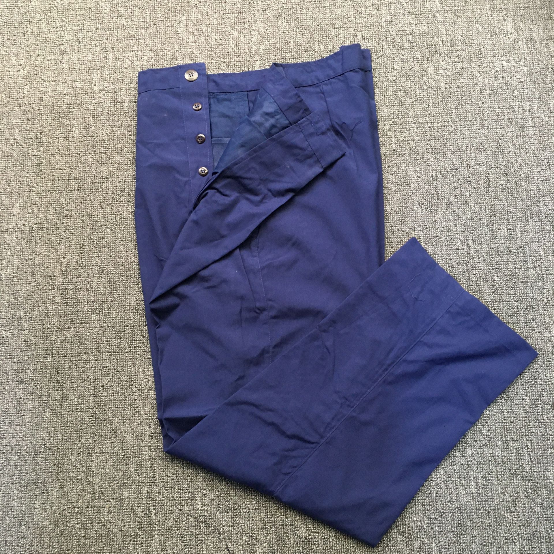 Old style 87 style sea and summer pants blue confirmed summer pants large waist circumference big gear pants thin summer long pants