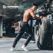 Alpharmy Áo Fahrenheit Thể dục Thể thao Quần khô nhanh Quần dài nam Slim Slim Slim Stretch Running Running training