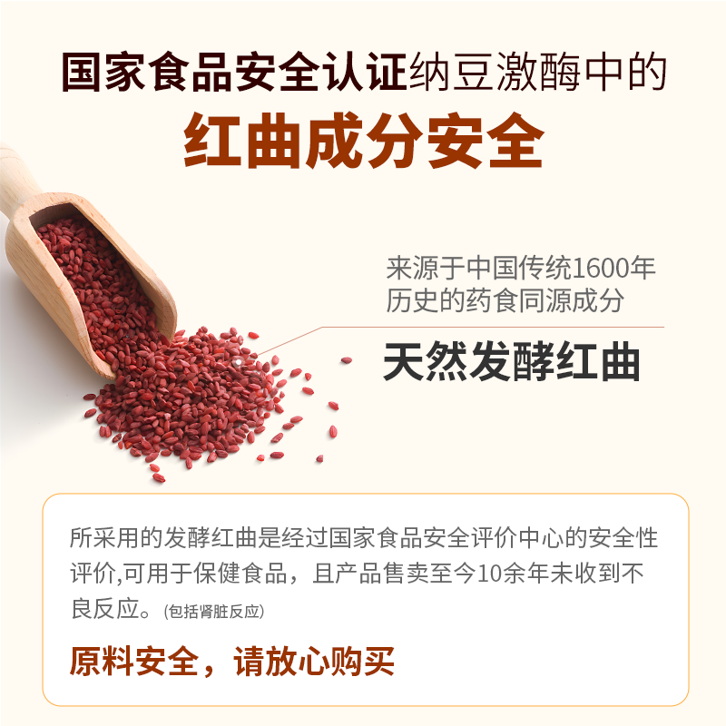 Letweijian nattokinase red yeast capsules ນຳເຂົ້າຂອງແທ້ ປ້ອງກັນເສັ້ນເລືອດ ຮັກສາສຸຂະພາບ 3 ຂວດ