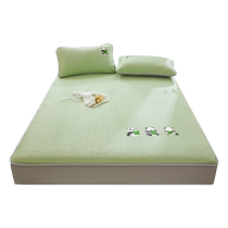 (Self-operated) Pliton summer cool ice bean mat three-piece set ice silk mat bed sheet air-conditioned soft mat