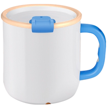(Self-operated) Xiangpu mug water cup for household direct drinking with lid and thermal insulation large-capacity ceramic liner handy cup