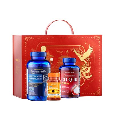【自营】普丽普莱辅酶Q10三倍氨糖叶黄素新年礼盒送礼护心脏关节