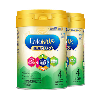 【直营】美赞臣 HMO系列 婴幼儿配方奶粉 4段（3-6岁）900克*2罐