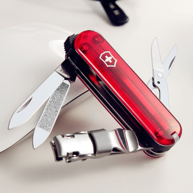 Victorinox Swiss Army Knife Grooming Companion 65mm Mini Multifunctional Folding Knife Nail Clippers Scissors