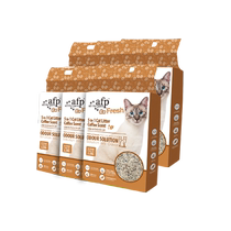 (Self-operated) afp mixed cat litter coffee grounds bentonite activated carbon deodorizing fast clumping low dust 2 5kg*6