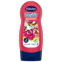 (Self-operated) German Bubchen cute raspberry childrens shower gel and shampoo two-in-one