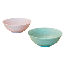 (Self-operated) Mino-yaki Japanese-style simple soup bowl and rice bowl ceramic set for home use Japan imported simple 3-piece set