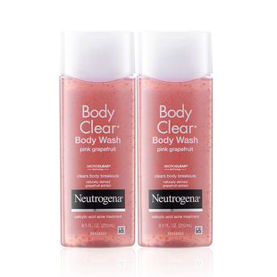 【自营】露得清2%水杨酸沐浴露250ml*2葡萄柚温改善鸡皮肤 化痘印