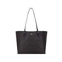 (Self-operated) COACH Womens Tote Bag Mollie34 zipper compartment shoulder handbag shopping bag
