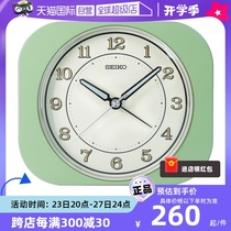 (Self-operated) New SEIKO Seiko small alarm clock snooze alarm luminous night light desktop electronic clock