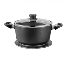 (Self-operated) German soup pot household porridge pot double-eared small stew pot flat bottom non-stick pot gas induction cooker universal