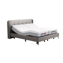 (Self-operated) Chivas modern simple leather electric bed fully automatic split massage non-disturbing smart bed