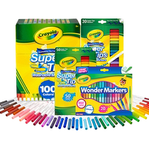 (Self-operated) Crayola washable childrens thin watercolor pen student painting notebook graffiti pen