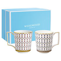 (Self-operated) WEDGWOOD Golden Pink Age Mug Bone China Water Cup Couple Pairing Cup Gift Box