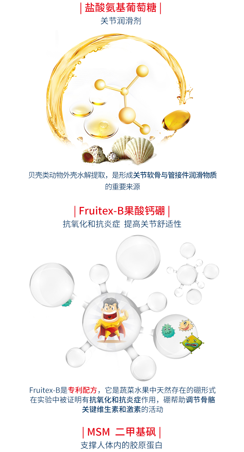【直营】美国进口Schiff MoveFree氨糖软骨素维骨力加强版80粒 产品信息 第4张 【直营】美国进口Schiff MoveFree氨糖软骨素维骨力加强版80粒 产品信息 第4张