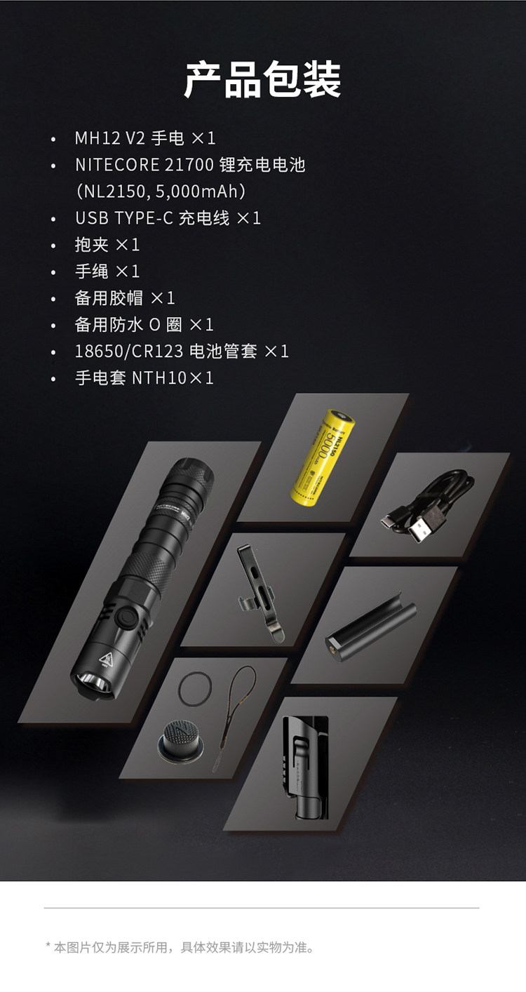 Nitecore knight corne mh12 v2 type-c прямое обвинение 1200 просвет 21700 аккумулятор яркий свет фонарик nitecore/奈特科尔 