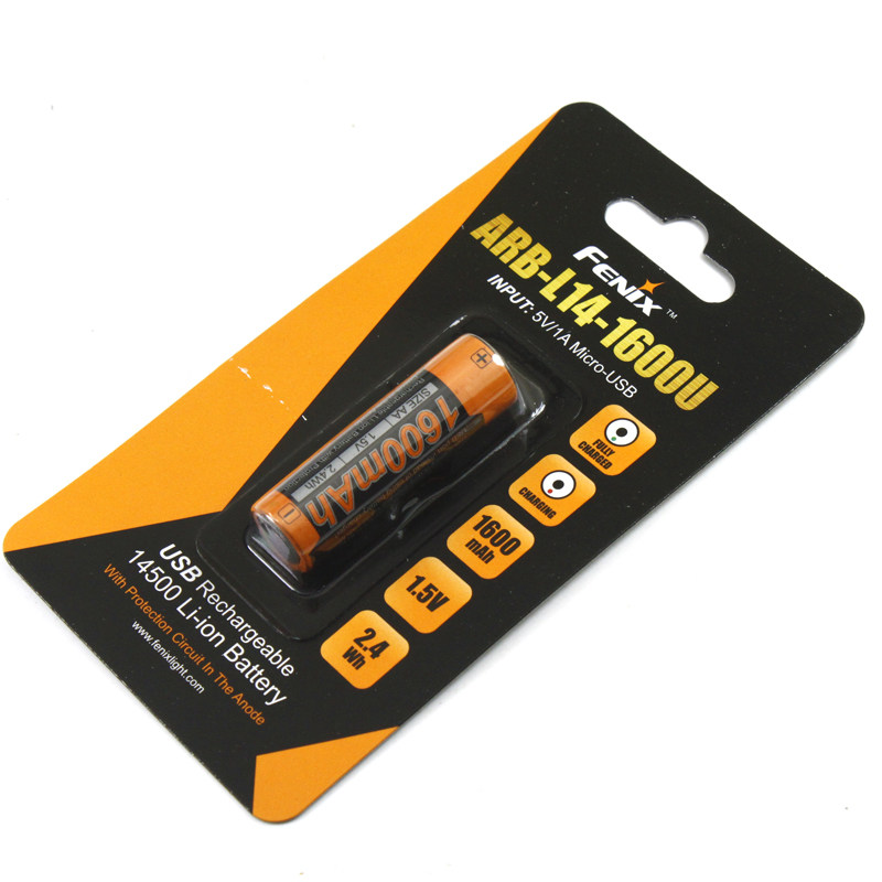 Fenix Phoenix ARB-L14-1600U 1 5V with protective plate AA lithium battery USB straight charging-Taobao