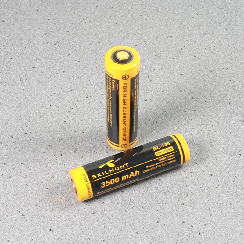 SKILHUNT Siket BL-135 18650 with protective plate lithium battery 3500mAh power 8A large current-Taobao
