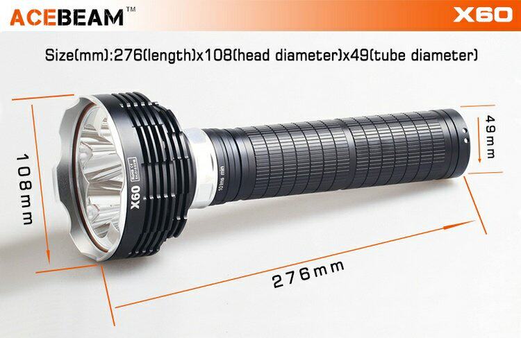ACEBEAM X60L XM-L2 U3 6500 просвет Длиной 700 метров магнитное кольцо обещание яркий свет фонарик       