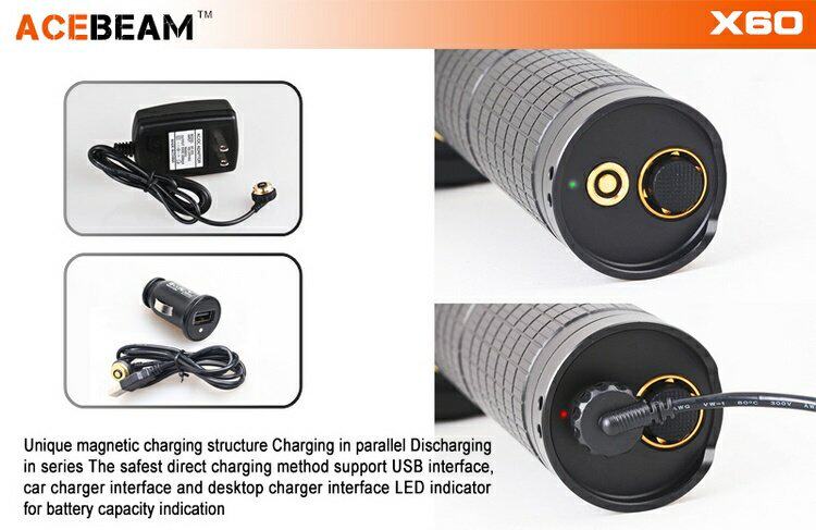 ACEBEAM X60L XM-L2 U3 6500 просвет Длиной 700 метров магнитное кольцо обещание яркий свет фонарик       
