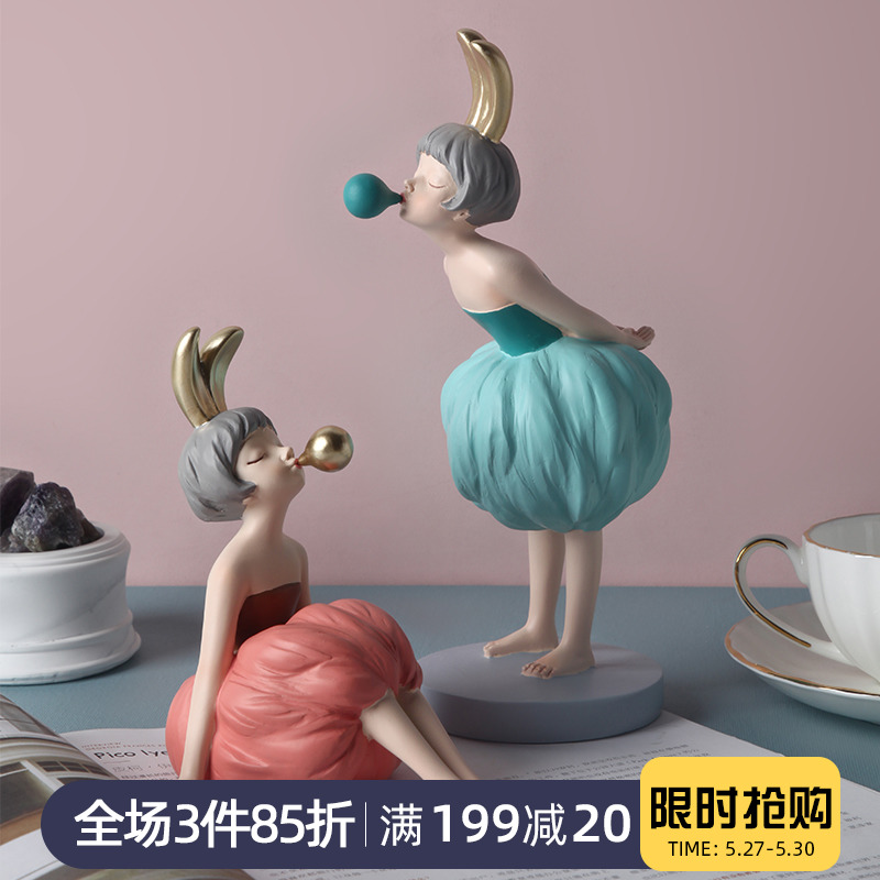 Bubble Girl Light Lavish Creative Pendulum With Cute Pendulum A Christmas Gift Giving Newcomer Room Teen Heart Adornment