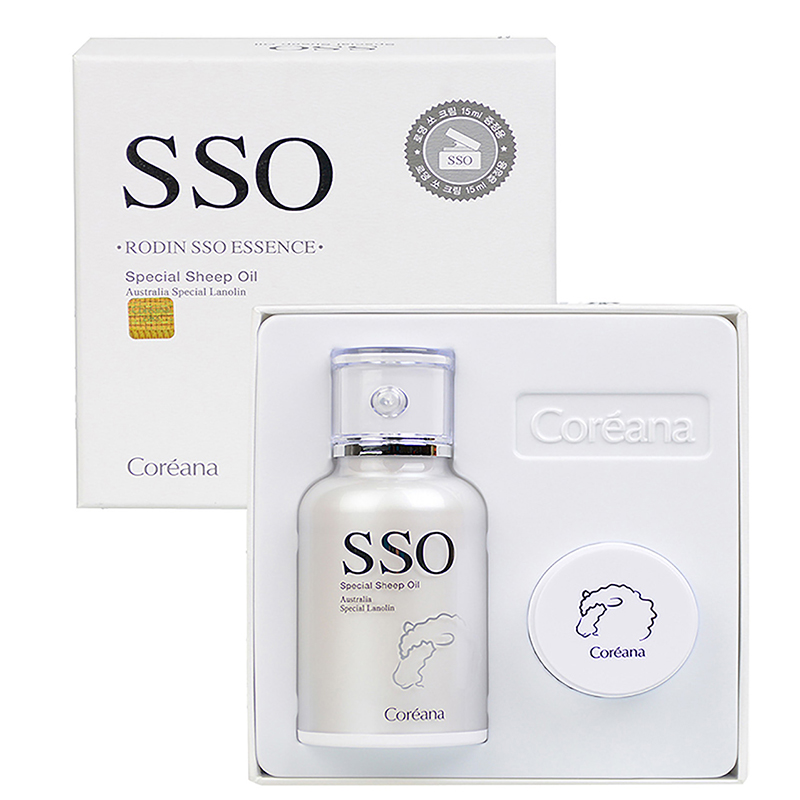 Coreana 高丽雅娜 SSO 绵羊油精华50ml 面霜10ml 套装 包邮