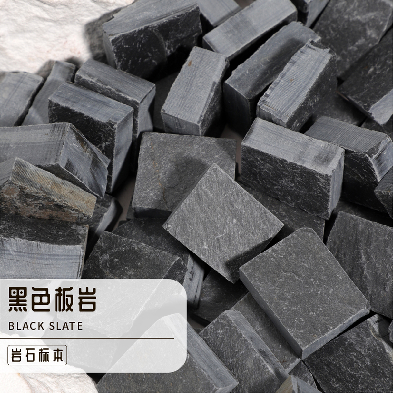 Natural Black Slate Metamorphic Specimen Source Manufacturer Geological Science Education Mineral Rock Raw Stone Ore