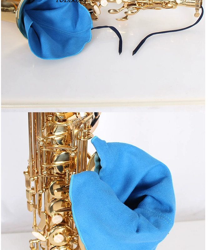 Saxophone vải vải làm sạch vải flannel nước bọt làm sạch dụng cụ ống đồng bảo trì phụ kiện ống da - Phụ kiện nhạc cụ