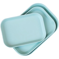 Rectangular fruit pan dried fruit basin disc table top spinner head disc for household discharge with litter small snacks pastry dish