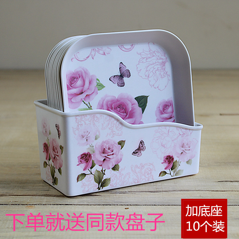 Dining table spit bone dish household garbage classification slag plate melamine water dried fruit creative snack small plate fruit shell dish