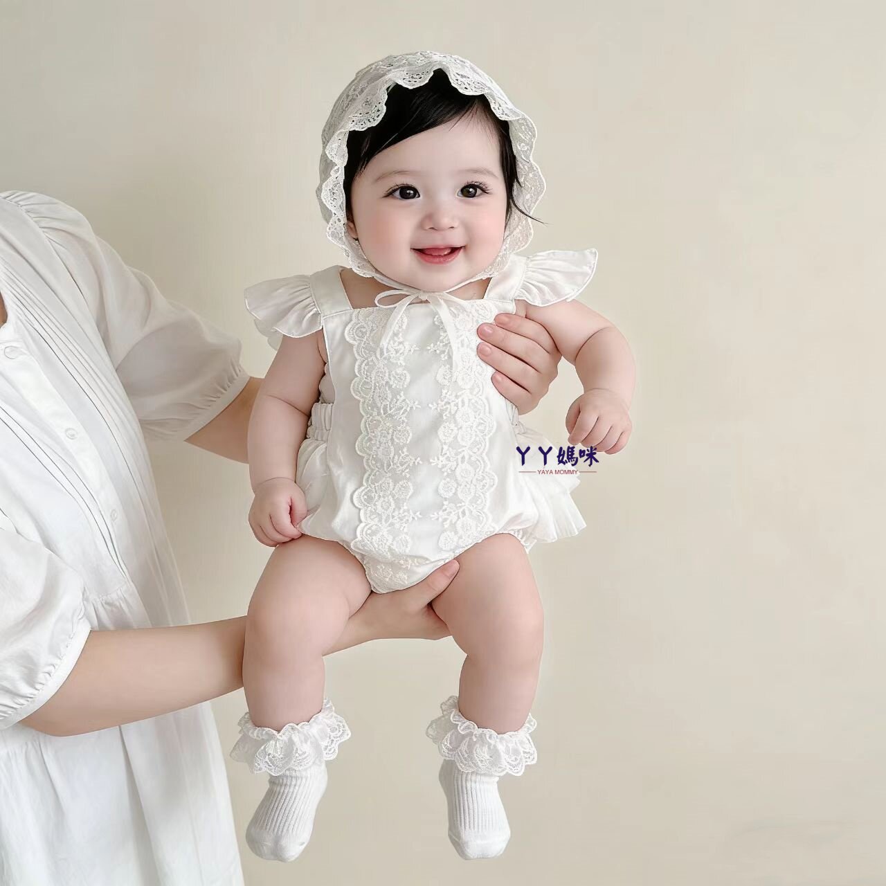 100 days baby dress summer pure cotton backless jumpsuit