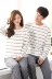 Mùa xuân và mùa thu cotton Hàn Quốc quần dài tay nữ ngọt ngào dễ thương Bộ đồ ngủ mùa thu cotton có thể được mặc bên ngoài đồ ngủ bộ mặc nhà đẹp Bên ngoài ăn mặc