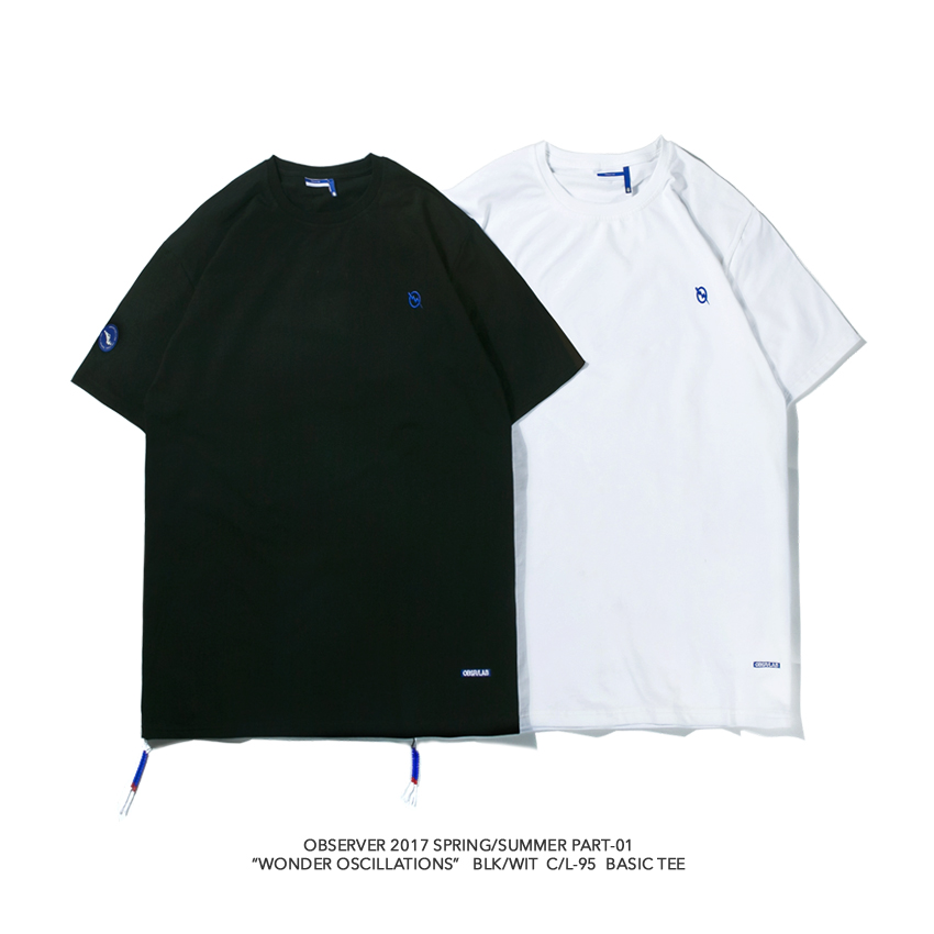 OBSERVER 17SS 莱卡棉琉璃串珠基础打底衫短袖T恤