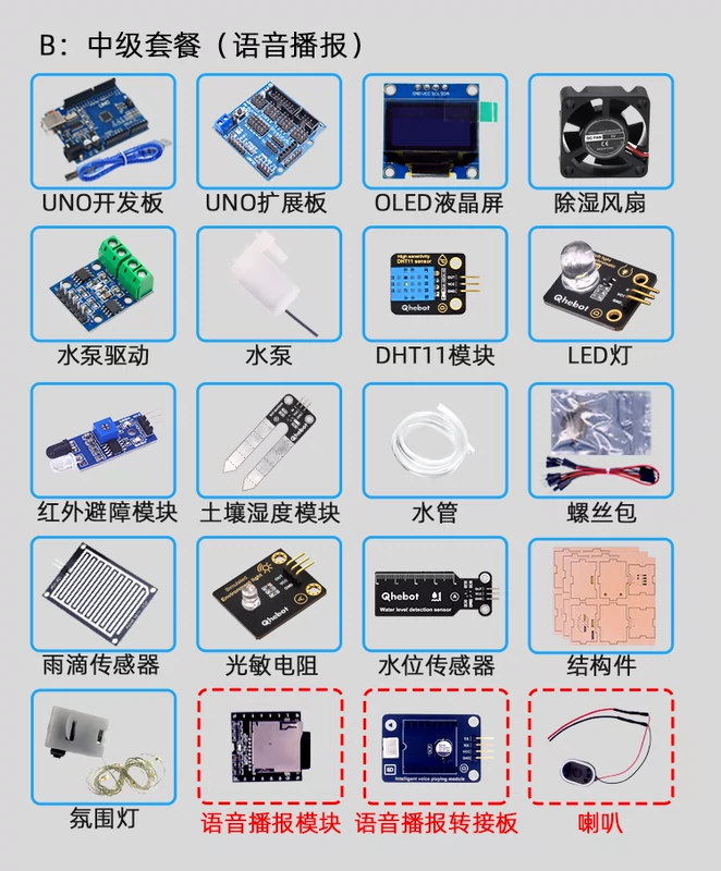 Nhà sản xuất gói học tập điều khiển trang trại thông minh dựa trên Arduino Giáo dục STEAM điện tử gia dụng thông minh