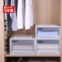 tenma Japan imported 44cm drawer storage box plastic wardrobe storage box 3