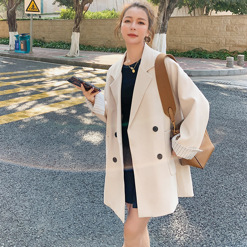 Early spring suit coat female design sense 2023 new Korean version relaxed British wind casual small suit suit