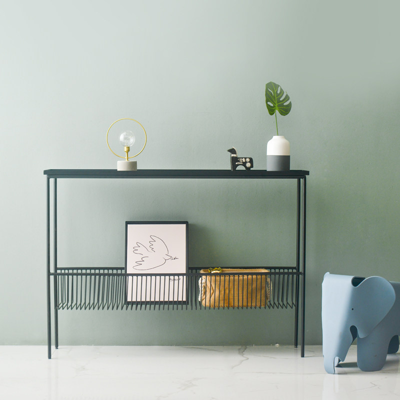 Iron Fanins Jane Yoon Guan Guan Decorative Wall Side Table Xuanguan Cabinet Leaning Against Wall Disposal Racks Xuanguan Table Iron Art Bookshelves