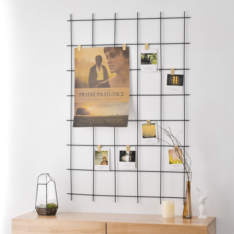 Tie Fan Iron art net red wall hanging decoration photo wall studio study living room net red wall decoration wall decoration hanging photos