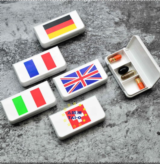 Made in Germany MEDI7 mini carry-on three-compartment small medicine box light ride portable too European joint custom creative