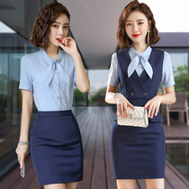Professional suit Womens formal dress to work Summer fashion suit temperament high-end workplace mobile foreman manager overalls