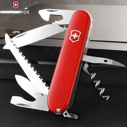 ດັ້ງເດີມ Swiss Army Knife 91mm Camper (ສີແດງ) 1.3613 Victorinox Mini Multi-function Folding Swiss Knife