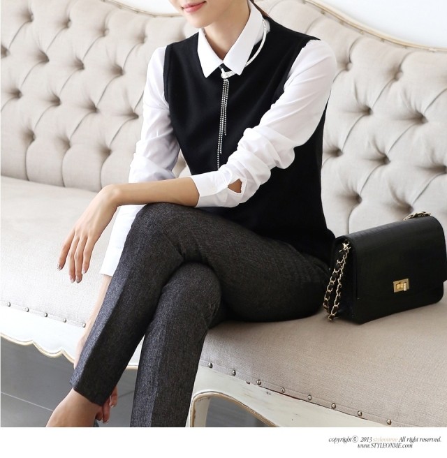 Chuyên nghiệp áo sơ mi trắng nữ dài tay cổ chữ v mùa thu Han Fan new tự trồng váy cotton áo sơ mi trắng yếm dụng cụ áo sơ mi trắng nữ hàng hiệu