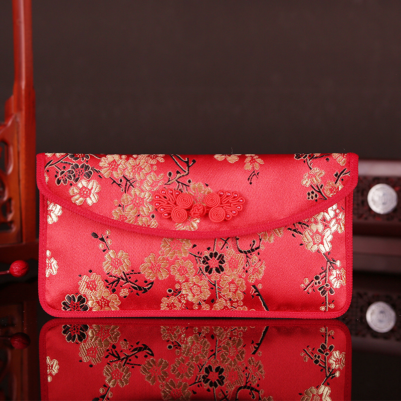 Wedding change mouth tea red envelope million creative personality brocade cloth bag Chinese style wedding full moon birthday lucky seal