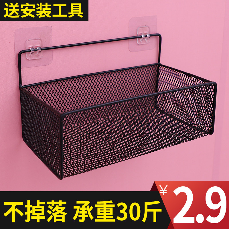 Punch-free wall Shelve Wall Shelve Wall Headboard Hanging Basket Make-up Room Bathroom containing floor frame Student Dormitory Accommodation