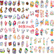 128 tattoo stickers waterproof men and women durable ins Wind Hyuna pattern hipster girl heart cute color cartoon